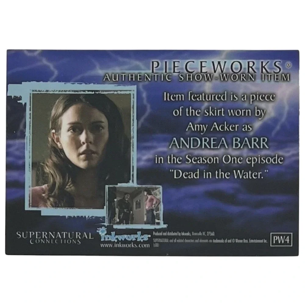 2008 Inkworks Supernatural Connections Pieceworks #PW4 Amy Acker / Andrea Barr